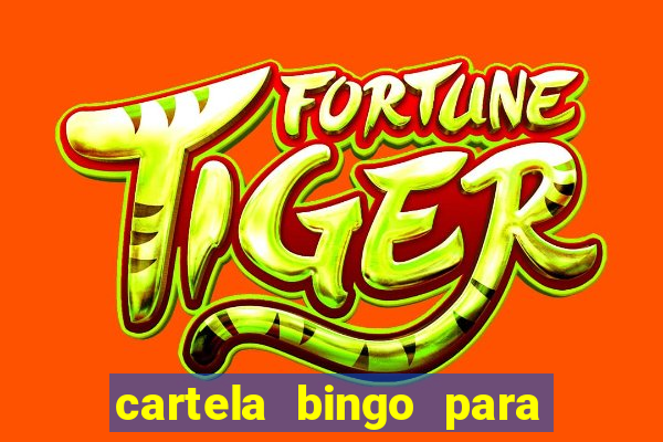 cartela bingo para cha de cozinha imprimir gratis